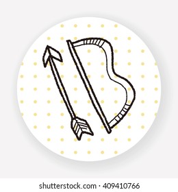 bow and arrow doodle