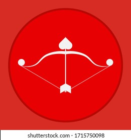 bow and arrow heart-shaped tip