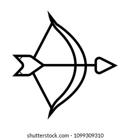 Bow with arrow icon
