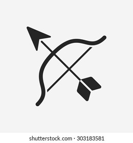 Bow and arrow icon