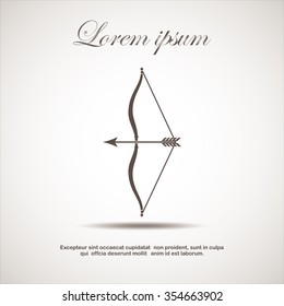 Bow and arrow icon