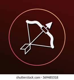 Bow and arrow icon