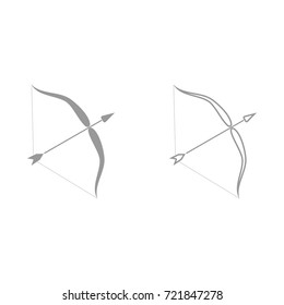 Bow and arrow icon .