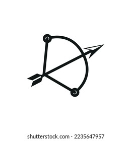 bow and arrow icon archery icon, vector.
