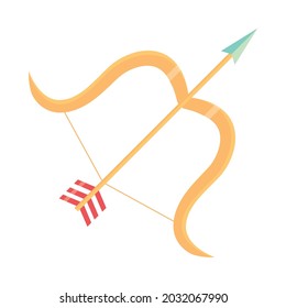 bow and arrow icon isolated