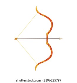 icono de arco y flecha aislado