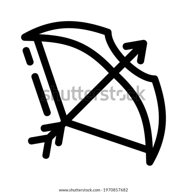 bow and arrow\
icon or logo isolated sign symbol vector illustration - high\
quality black style vector\
icons\

