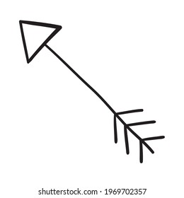 bow arrow icon on background