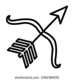 Bow Arrow Icon Pack Archery Gear Illustrations for Target Practice and Hunting