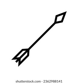 Bow arrow icon. Ranged Weapon. Vector.