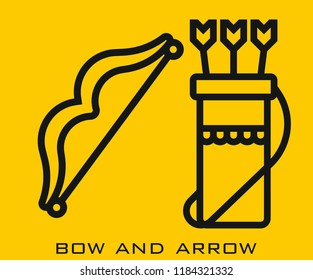 Bow and Arrow icon signs