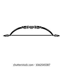 Bow for arrow icon. Simple illustration of bow for arrow vector icon for web