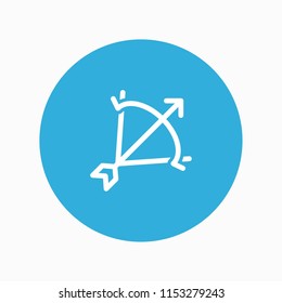 bow and arrow icon vector