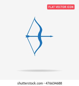 Bow and arrow icon. Vector concept illustration for design.