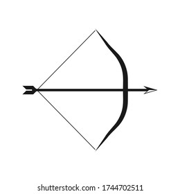 Bow and arrow icon - Vector illustration isolated on blank background