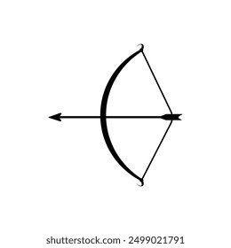 Bow and arrow icon vector illustration logo design