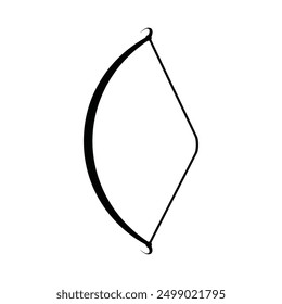 Bow and arrow icon vector illustration logo design