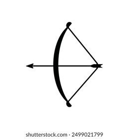 Bow and arrow icon vector illustration logo design