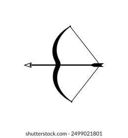 Bow and arrow icon vector illustration logo design