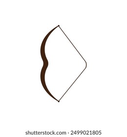 Diseño de logotipo de Ilustración vectorial de icono de arco y flecha