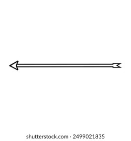 Bow and arrow icon vector illustration logo design