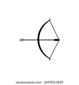 Bow and arrow icon vector illustration logo design