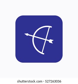Bow and Arrow Icon Vector Symbol vector
