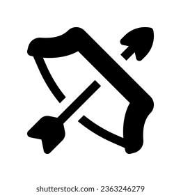 bow arrow icon. vector icon for your website, mobile, presentation, and logo design.