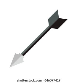 Bow arrow isolated