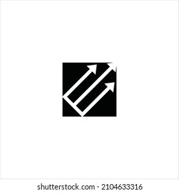 bow arrow logo vector abstract template