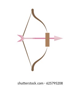bow arrow love icon design