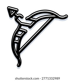 Bow and arrow setup for archery practice, a timeless symbol representing accuracy, skill, precision, and dedication in shooting sports and historical traditions