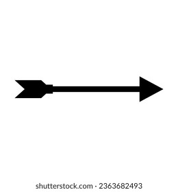 Bow arrow silhouette icon. Vector.