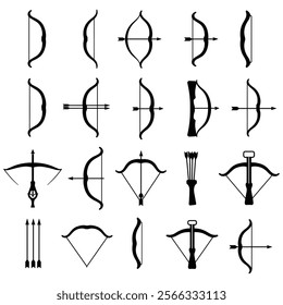 Bow And Arrow Silhouette vector