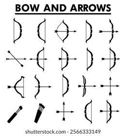 Bow And Arrow Silhouette vector