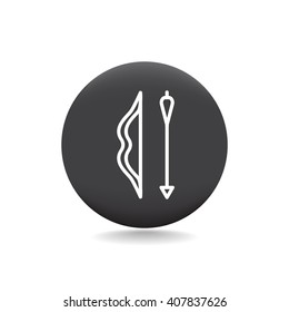 Bow and Arrow - Vector icon