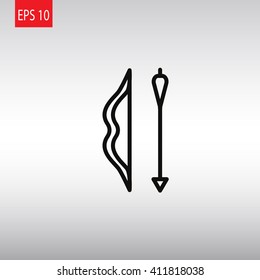 Bow and Arrow - Vector icon