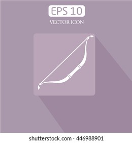 bow arrow  vector icon. hunting  symbol.