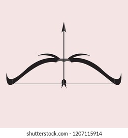 Bow & arrow vector illustrated design.
