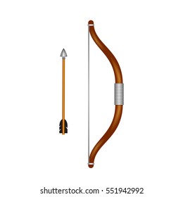 Bow And Arrow - Vector Illustration