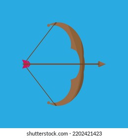 Bow and arrow vector illustration. great for logos, icons, symbols, etc.