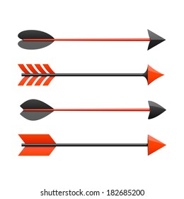 Bow Arrows. Vector.