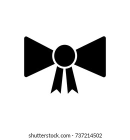 bow award  icon, vector illustration, sign on isolated background