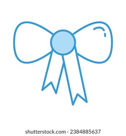Ilustración de vectores de iconos azules de reverso aislada en fondo transparente. Uso para Navidad, Decoración, Tarjeta de felicitación Etc.
