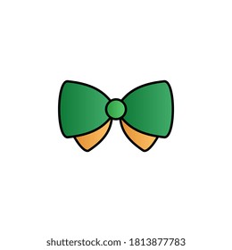 Bow butterfly color gradient vector icon