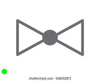 bow butterfly, icon, vector illustration eps10