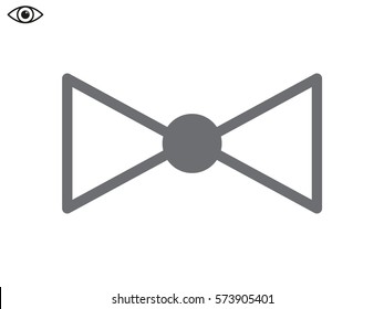 bow butterfly, icon, vector illustration eps10