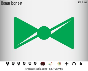 bow butterfly, icon, vector illustration eps10