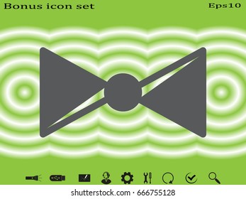 bow butterfly, icon, vector illustration eps10