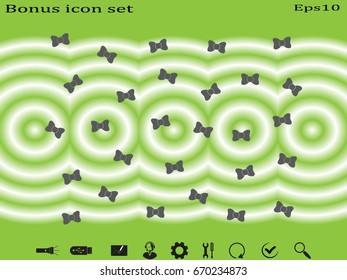 bow butterfly, icon, vector illustration eps10
